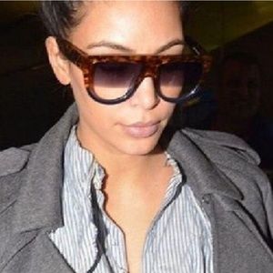 Celine shaddow sunglasses havana with blue